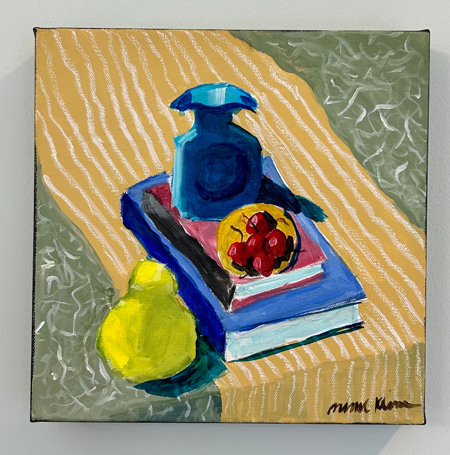 Blenko and a Pear 10 x 10