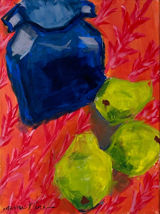 Harmony in Glass and Fruit 12 x 16